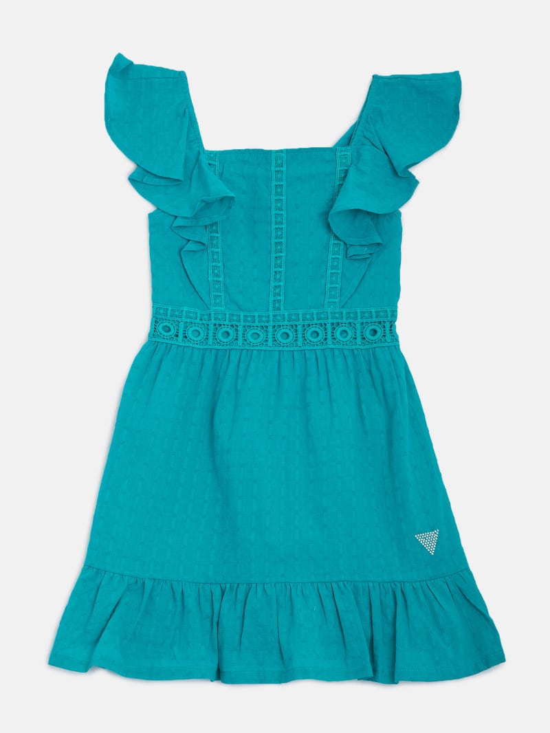 Celsy Crochet Trim Dress (7-14)