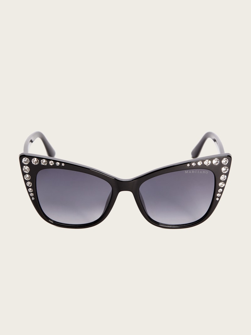 Claire Crystal Cat-Eye Sunglasses