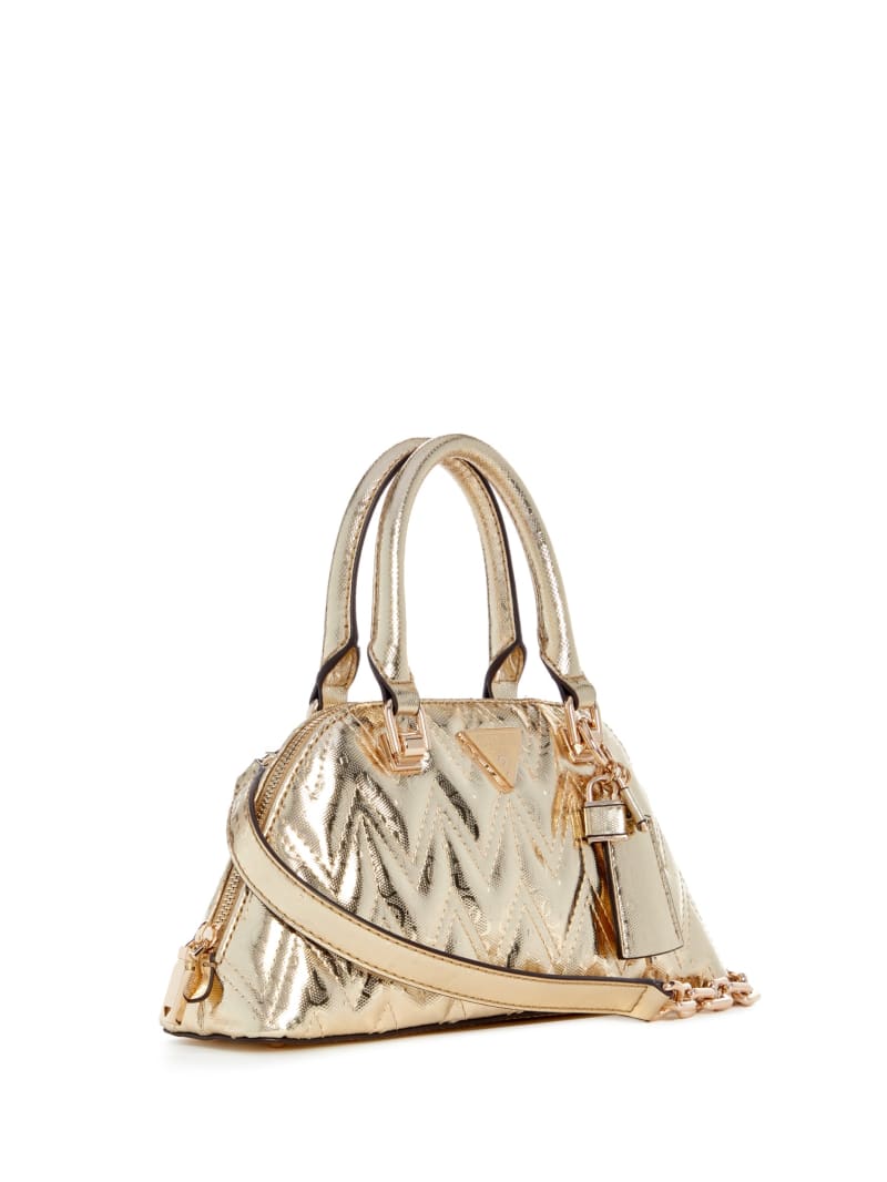 Dome satchel handbag top