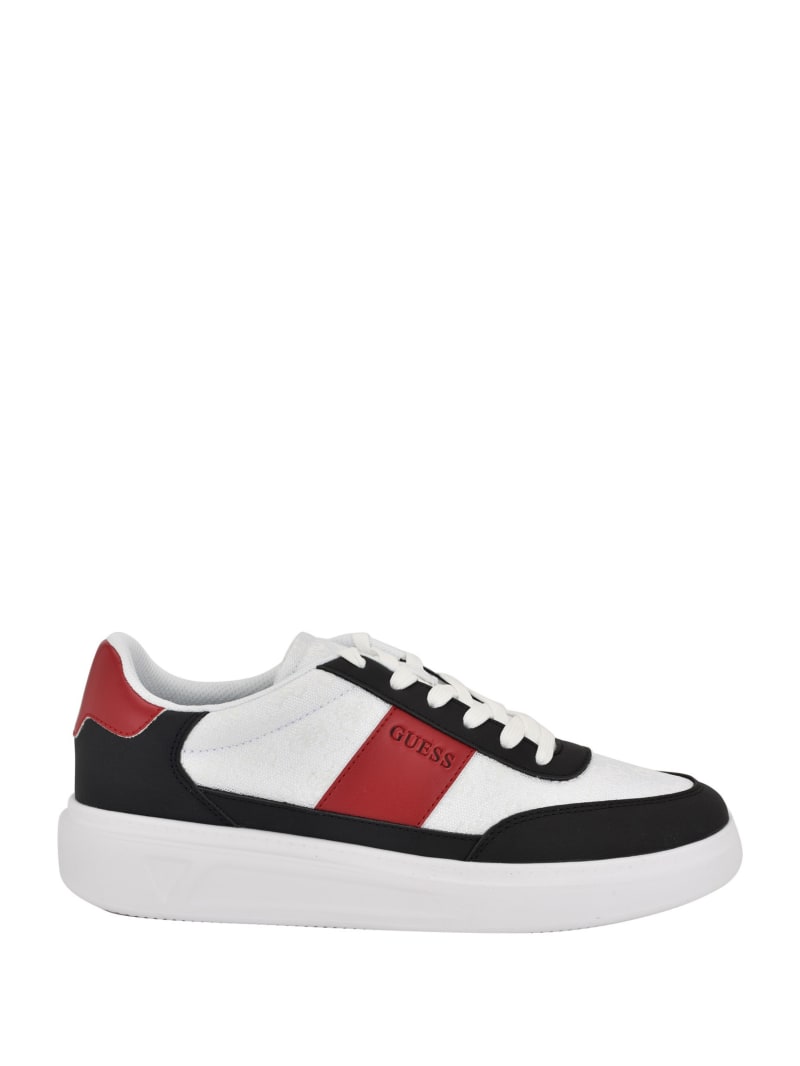 GUESS Chaze, Scarpe da Ginnastica Uomo, Nero Bianca