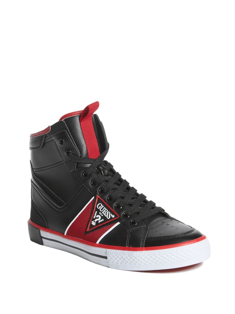 guess triangle logo sneakers