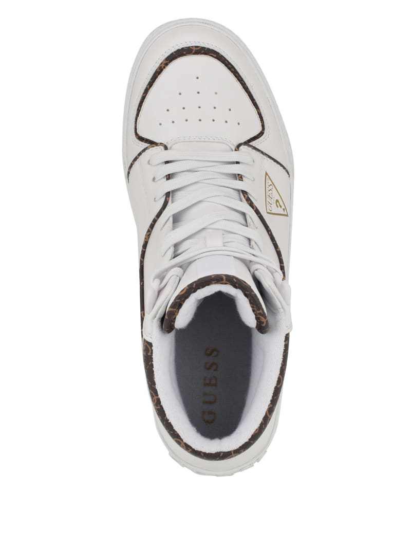 Guess white high top sneakers hot sale