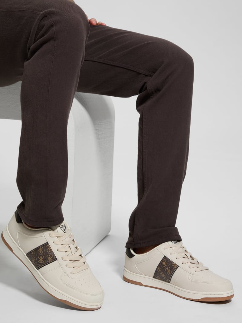 Guess sneakers beige clearance
