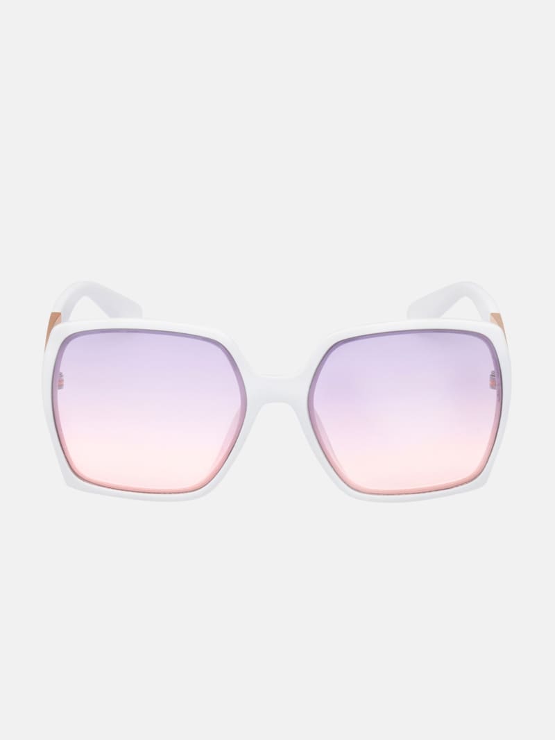Square Logo Plastic Sunglasses | GUESS Factory