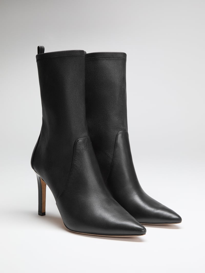 Mavrik Leather Ankle Bootie · Guess