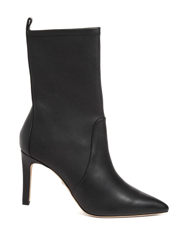 Mavrik Leather Ankle Bootie GUESS