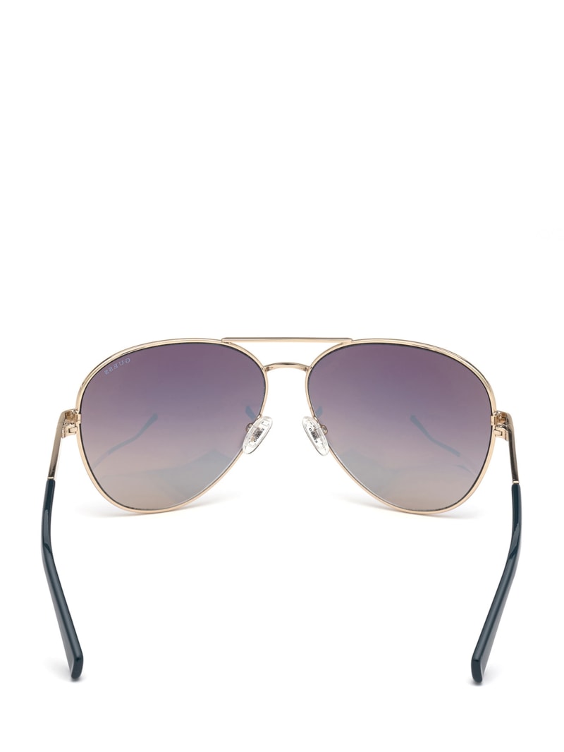 Guess Greg Aviator Sunglasses. 1
