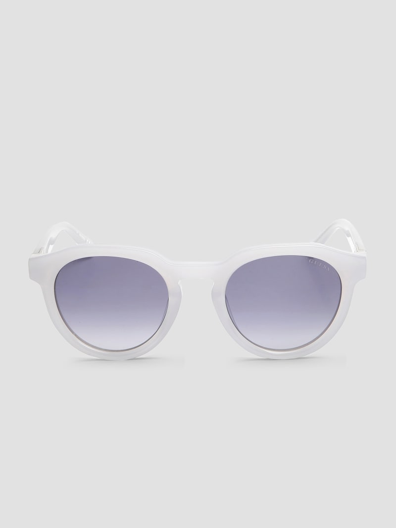 Oversized Round Plastic Sunglasses