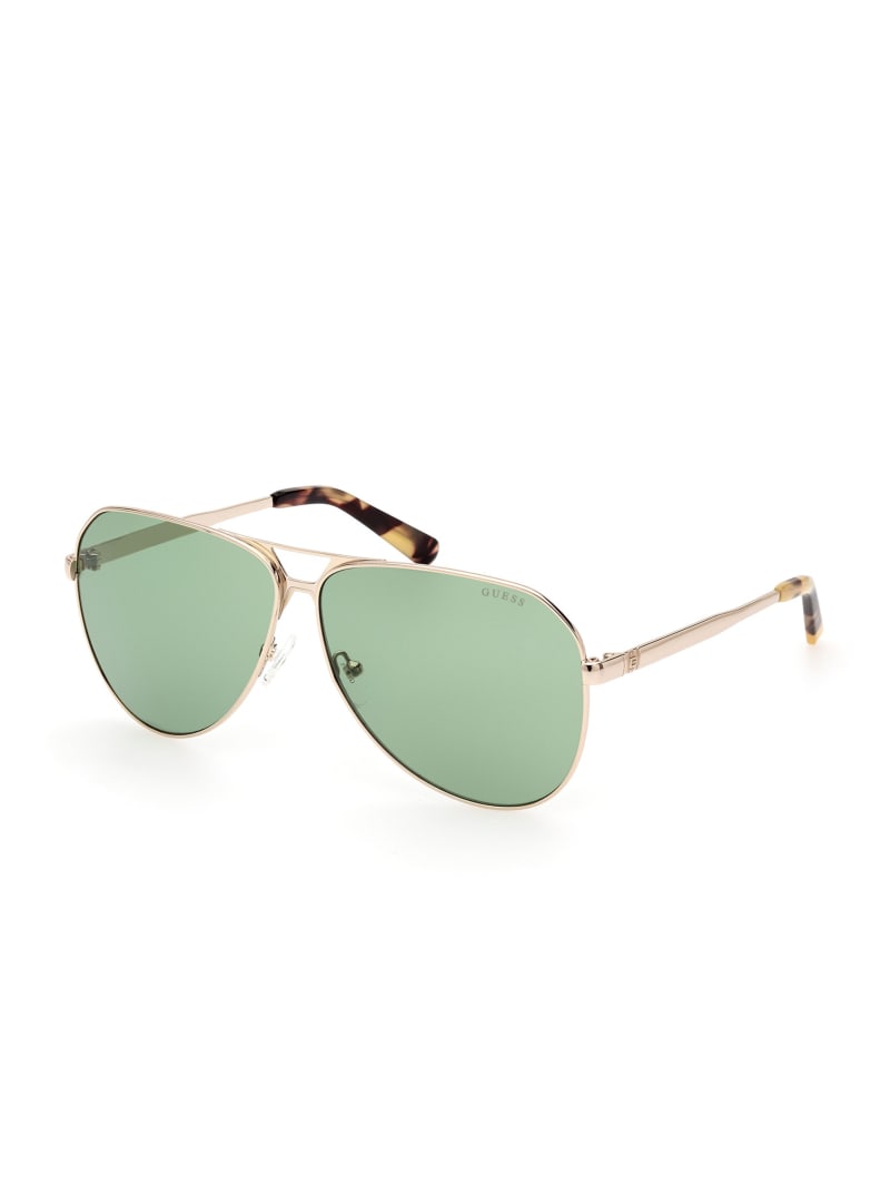 Guess mirrored aviator hot sale sunglasses