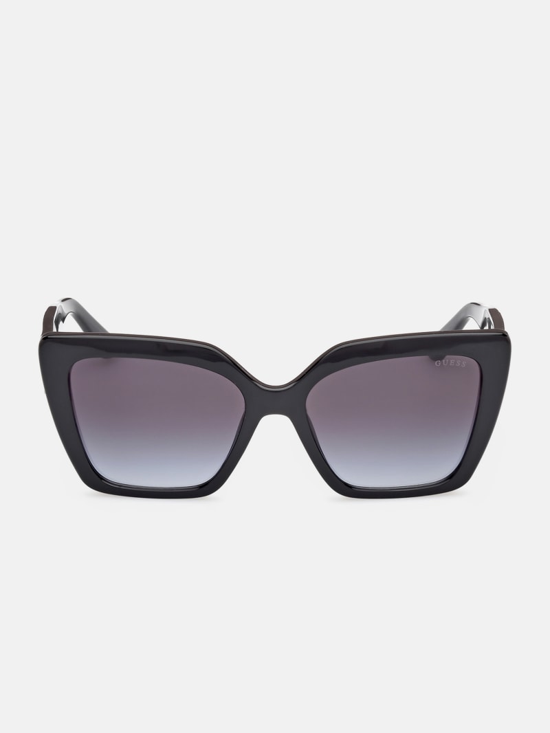 サングラス Guess FW25 Guess - GU00162 - 01B (GU00162 01B) Square Plastic Sunglasses | GUESS