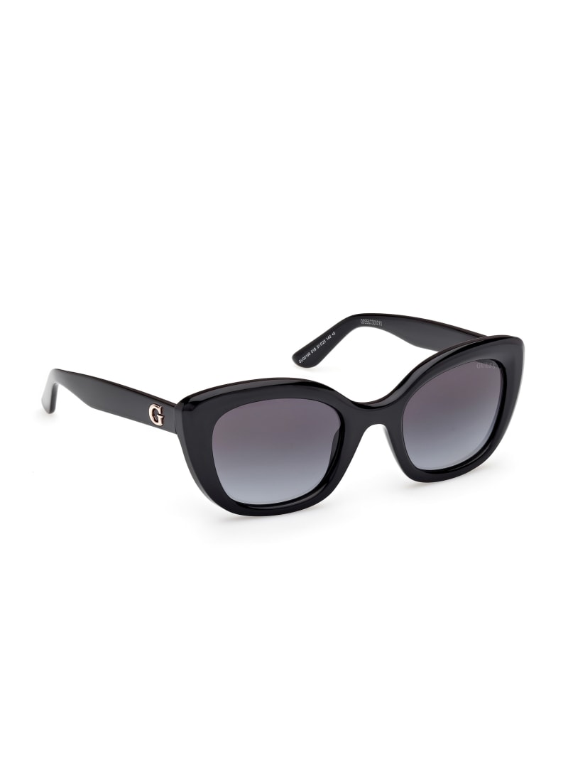 Bubble Cat-Eye Plastic Sunglasses