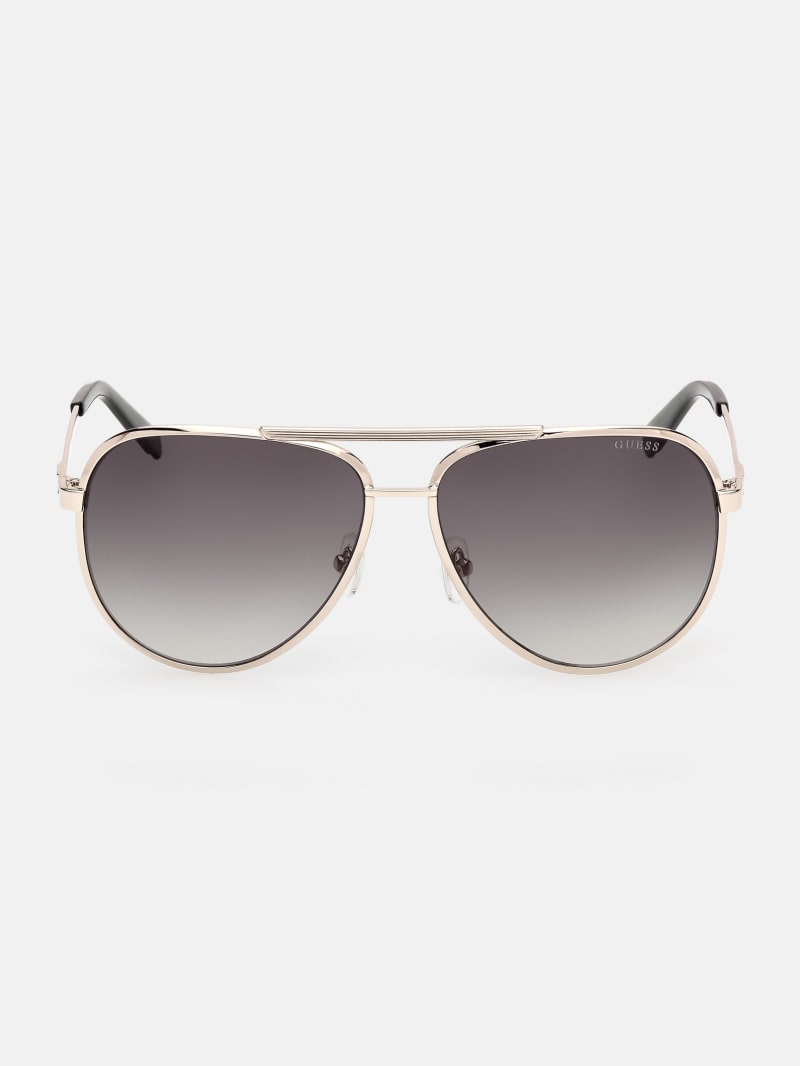 Aviator Striped Metal Sunglasses GUESS - Main Image