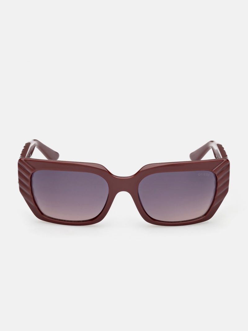 Leigh-Anne Rectangular Plastic Sunglasses