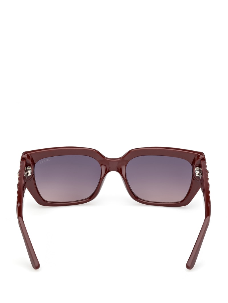 Leigh-Anne Rectangular Plastic Sunglasses