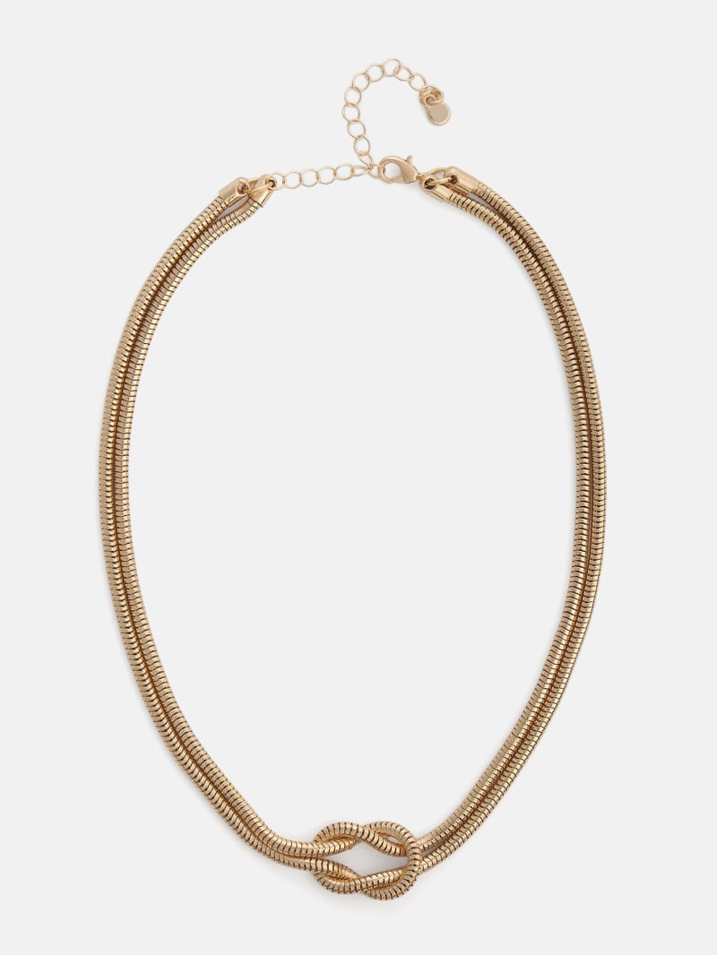 Gold-Tone Layered Snake Necklace