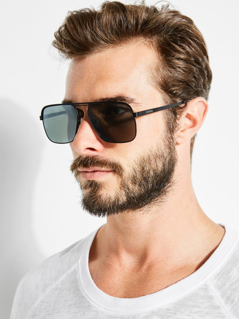 Mens Sunglasses Guess Sunglasses for Men Blue Save 23% Guess Gu6843 in Black 