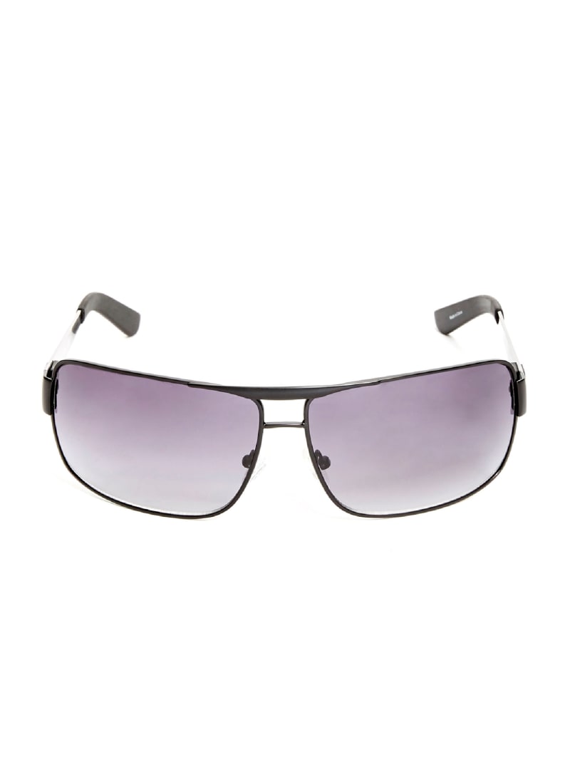 Factory Metal Navigator Sunglasses - Black