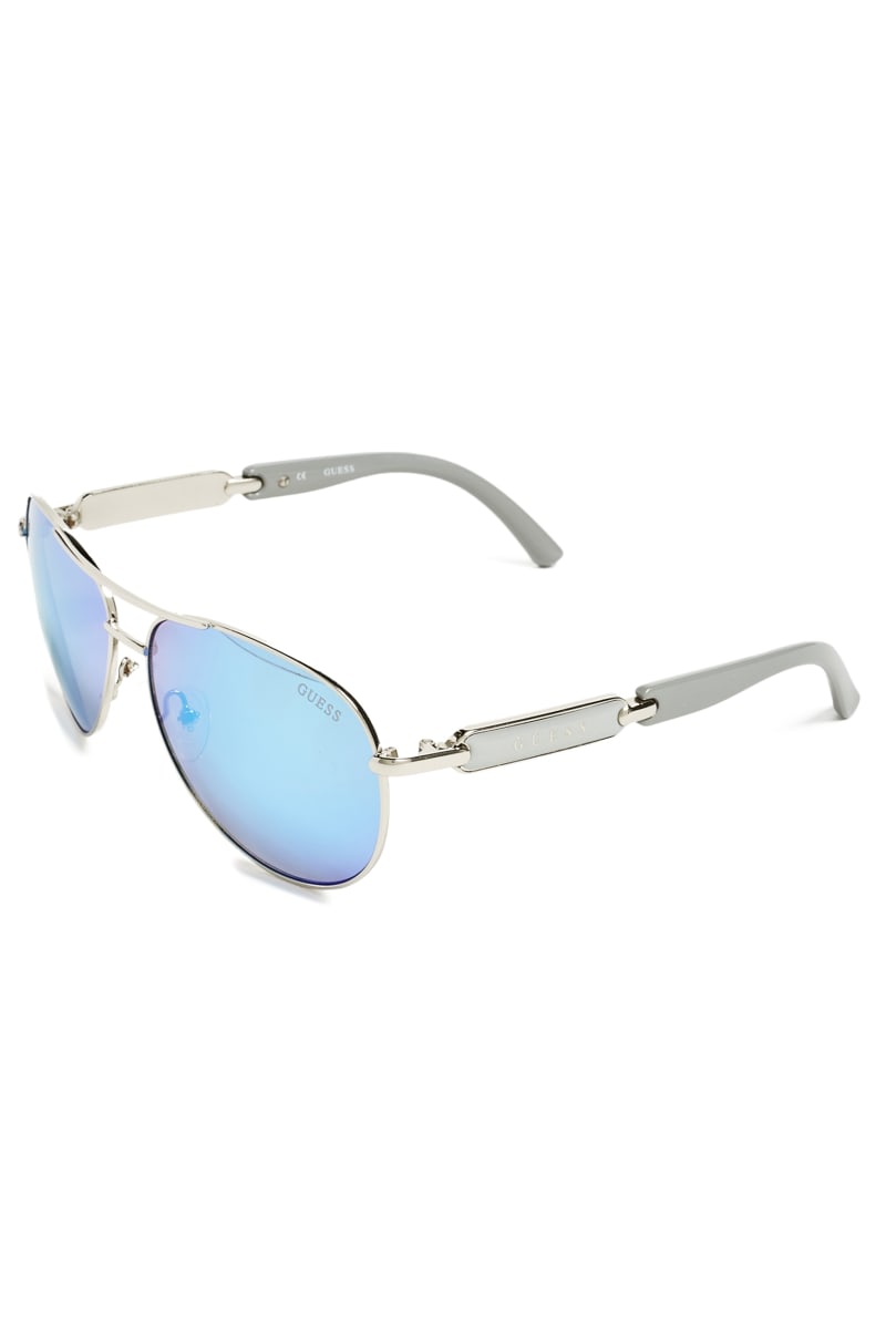 Guess mirrored aviator sunglasses top