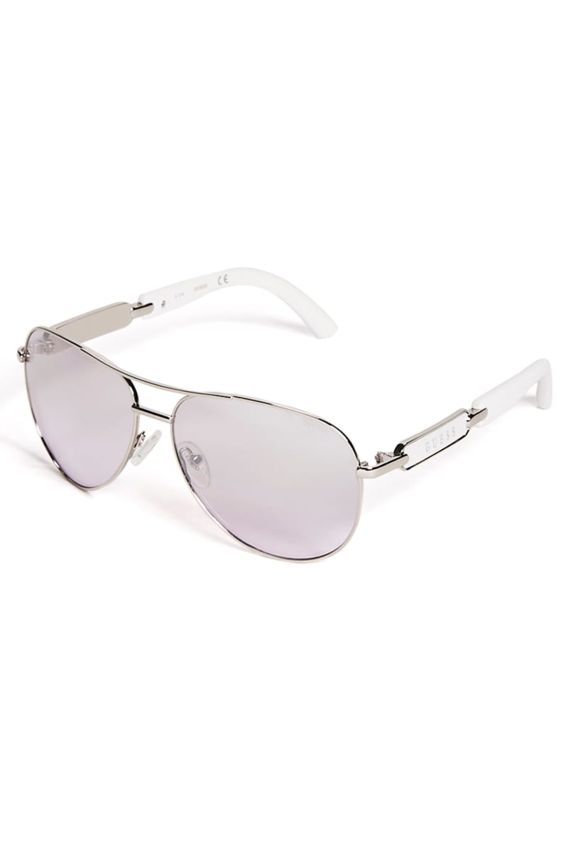 New Guess GU7715 Jeweled Women's Aviator Sunglasses