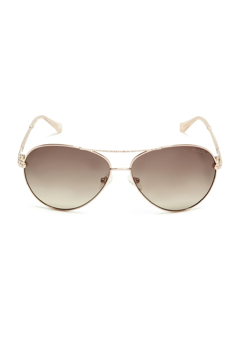 Catherine Rhinestone Aviator Sunglasses