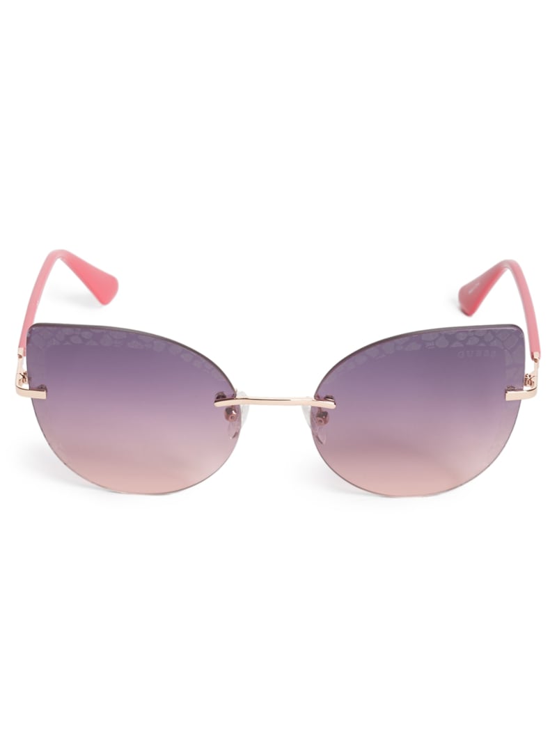 Rimless Cat Eye Sunglasses | GUESS