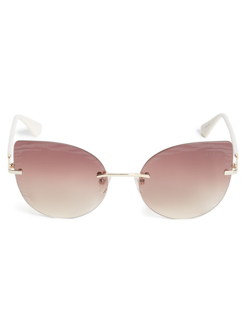 Rimless Cat Eye Sunglasses | GUESS