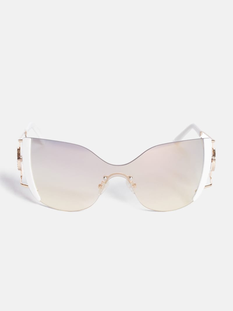 Rimless cat sales eye sunglasses