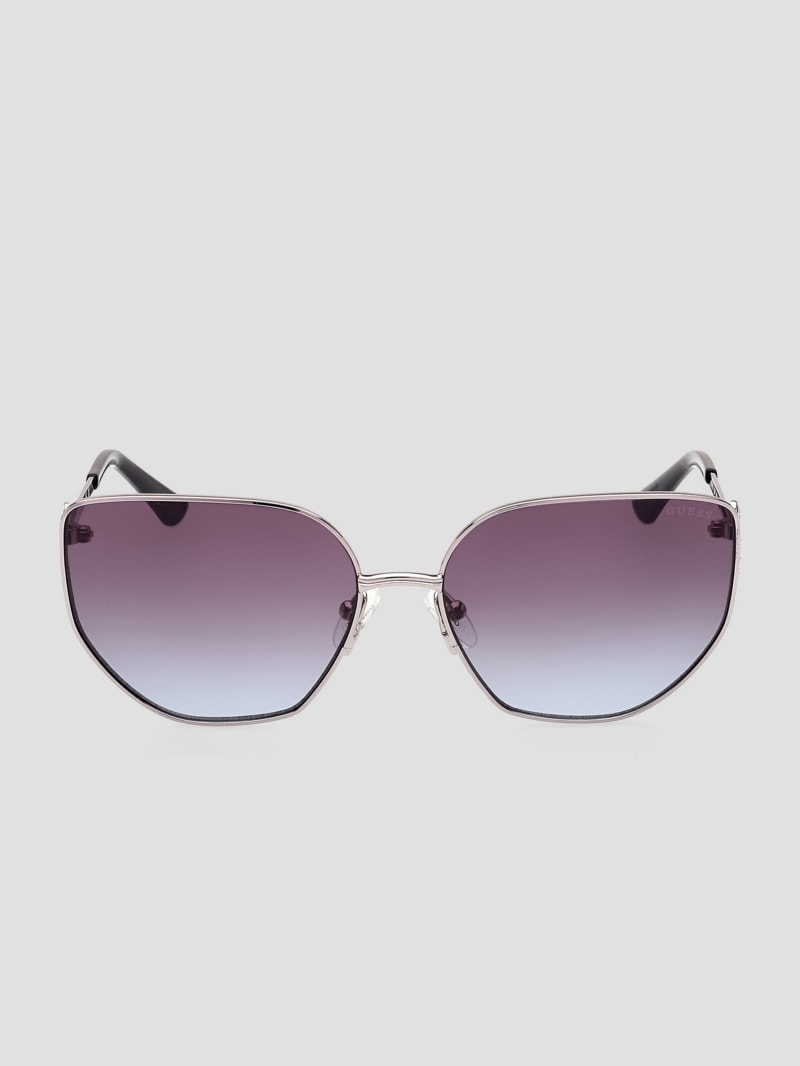 Rhinestone Metal Cat-Eye Sunglasses