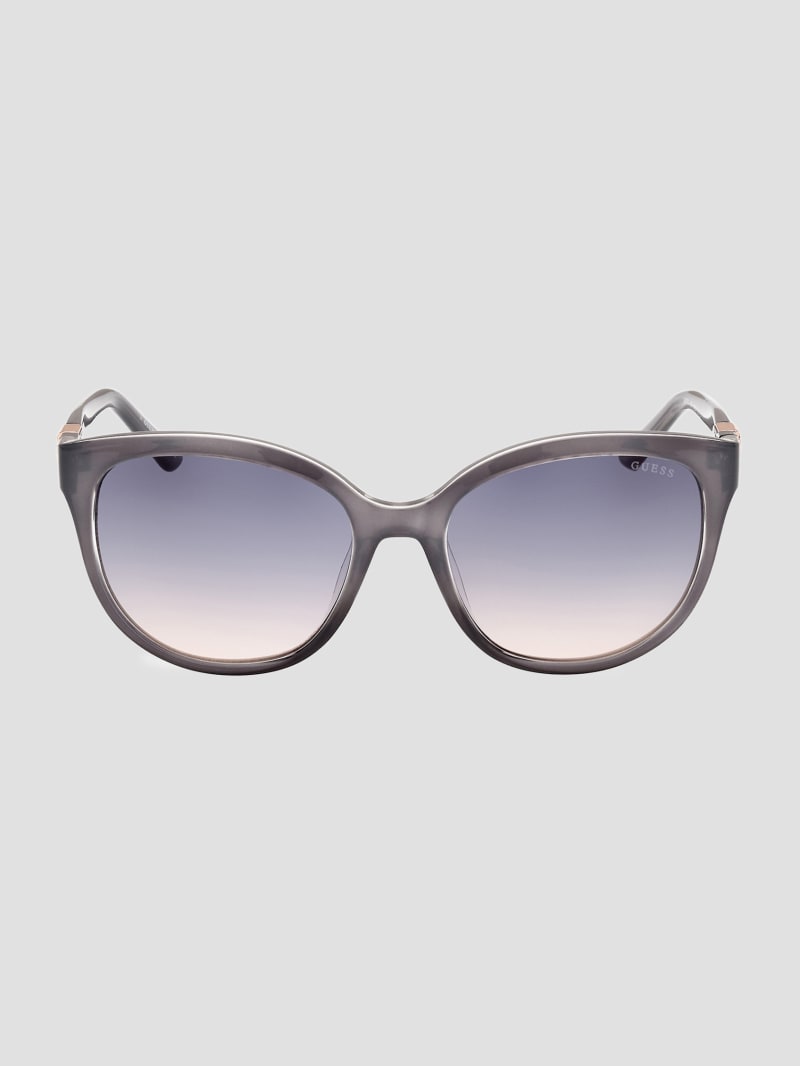 Milky Plastic Cat-Eye Sunglasses
