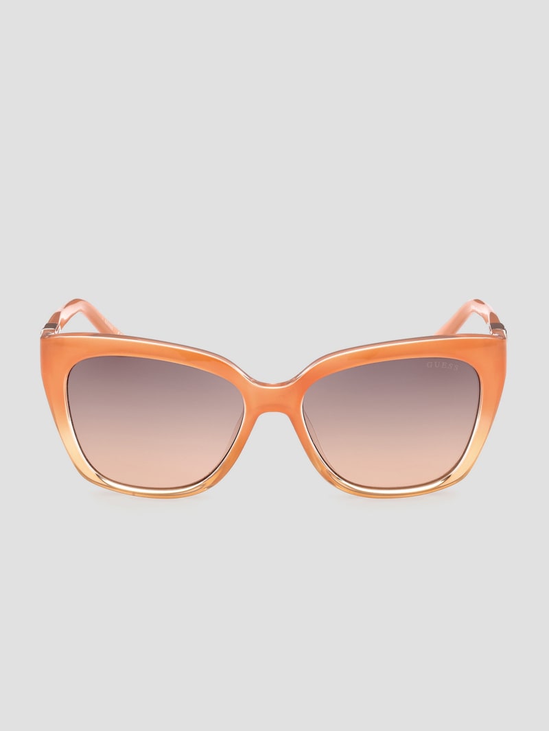 Square Plastic Triangle Emblem Sunglasses