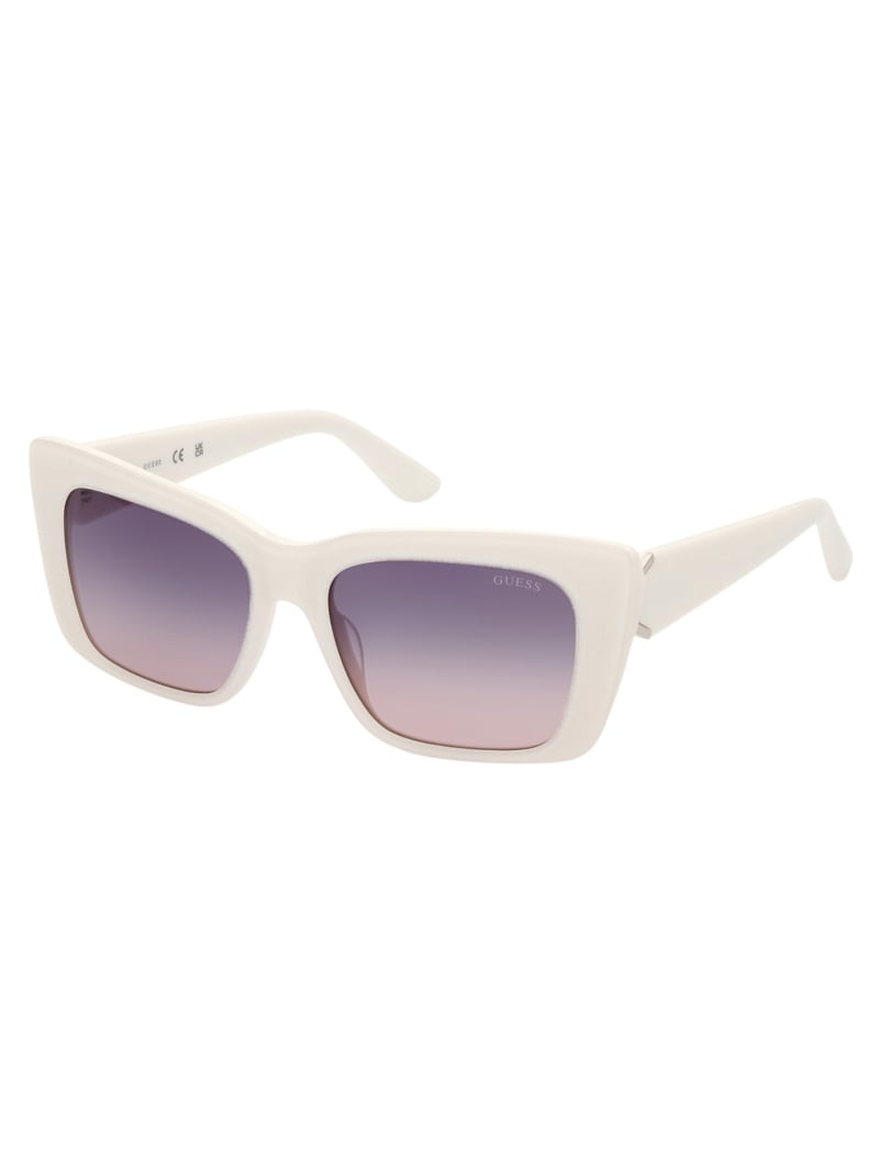 Guess white sales sunglasses