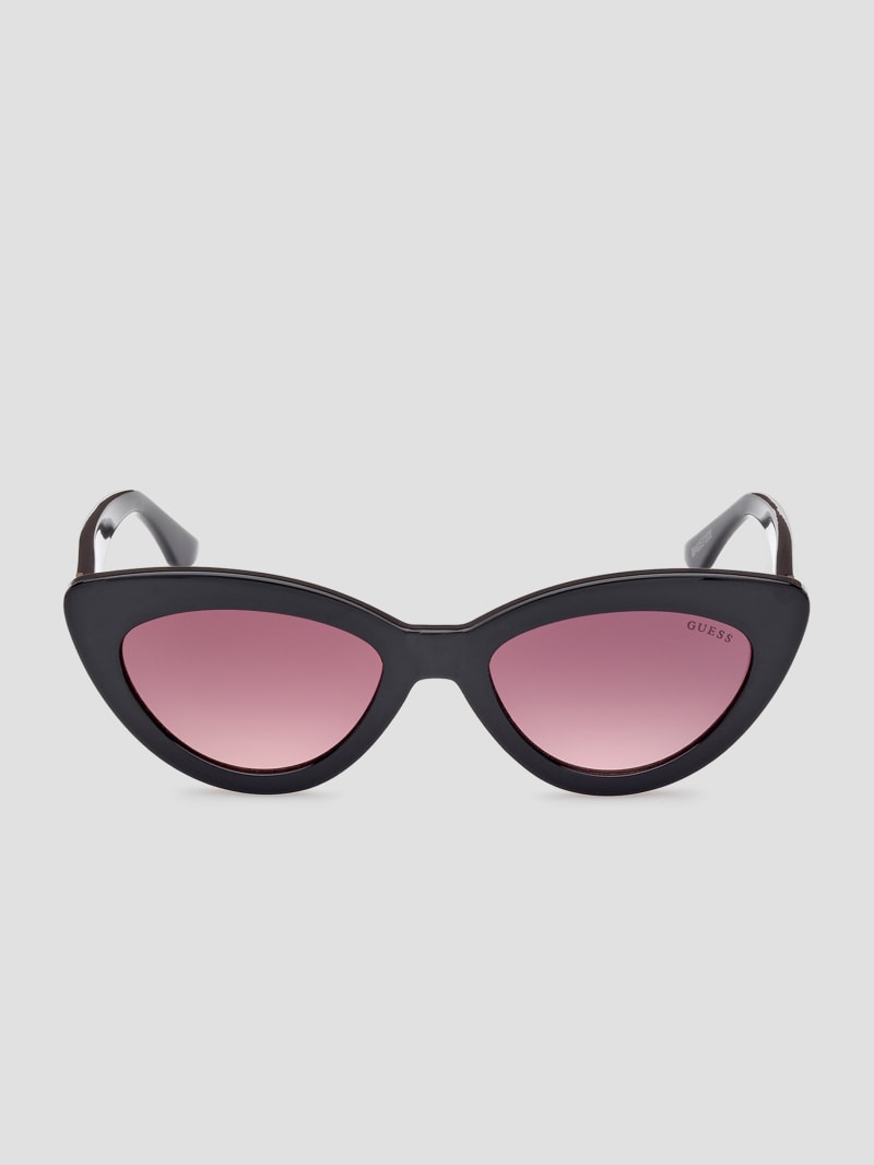 Guess Gradient Cat Eye Sunglasses in Black