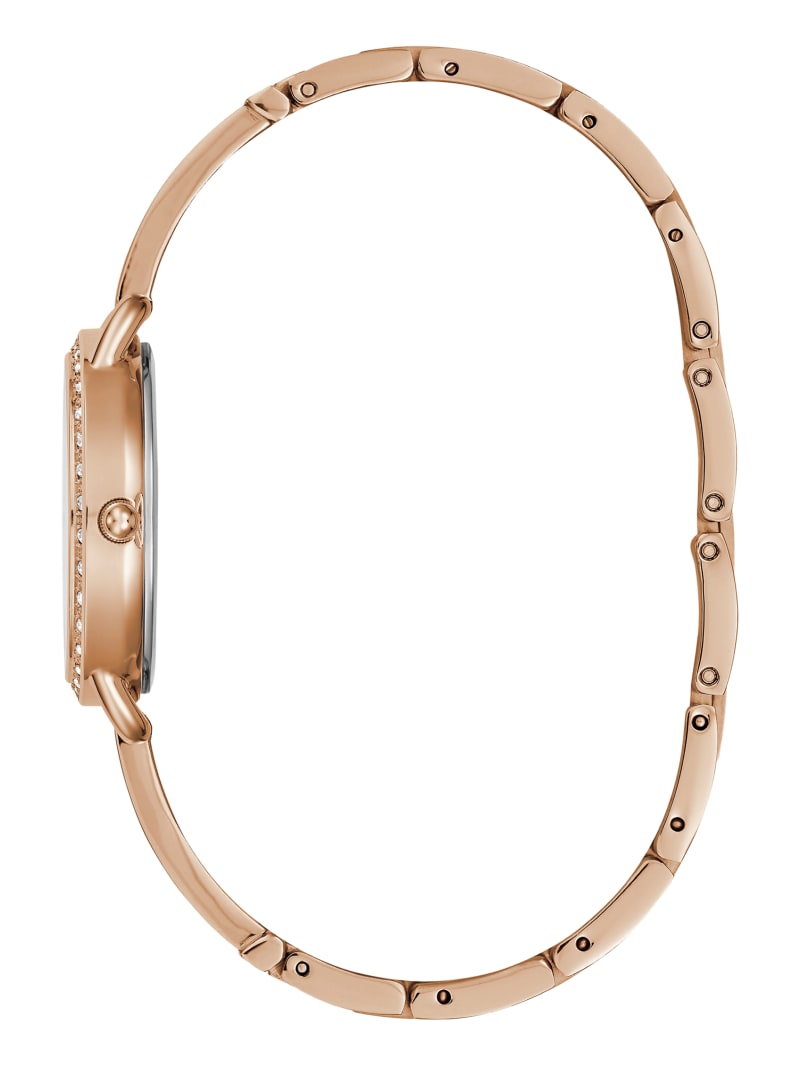 Guess Rose Gold-Tone Crystal Analog Watch. 2