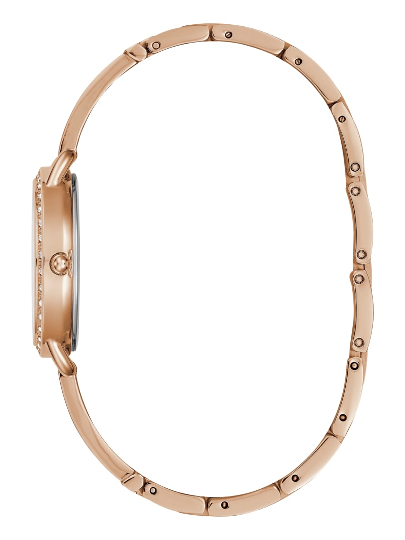 Rose Gold Tone Crystal Analog Watch GUESS