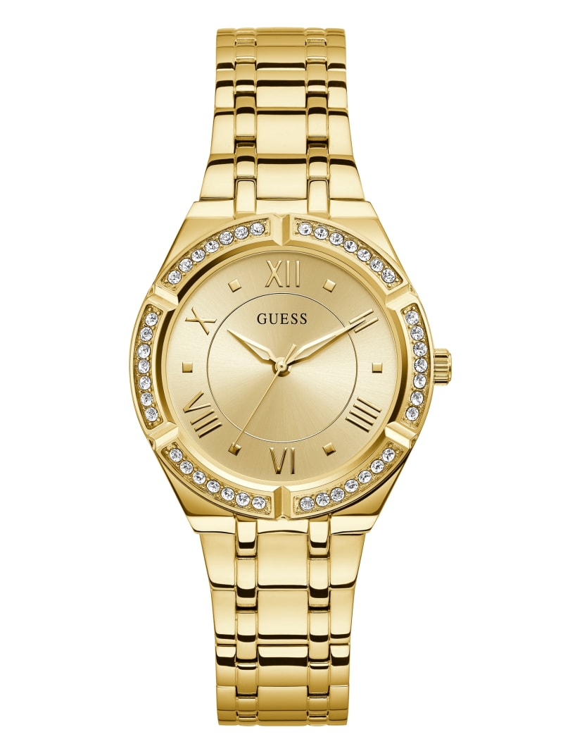 Guess Gold-Tone Champagne Analog Watch - GW0033L2-GOLD