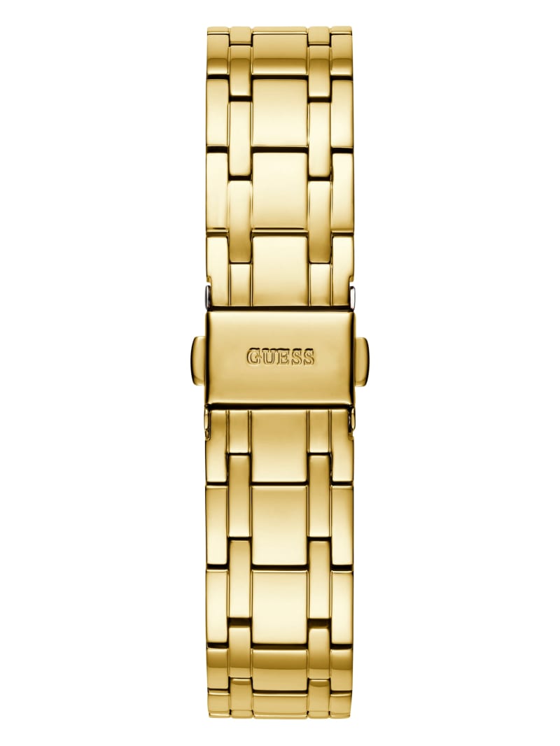 Guess Gold-Tone Champagne Analog Watch. 3