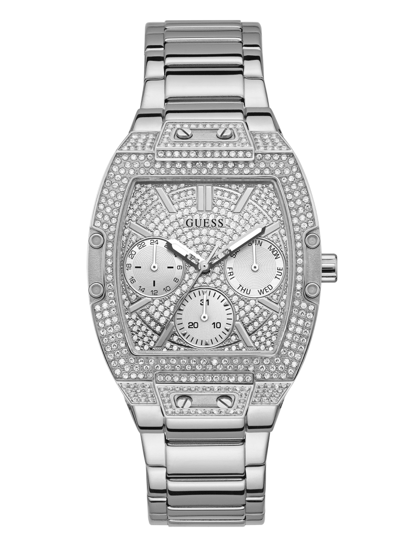 Guess Silver-Tone Multifunction Watch. 1