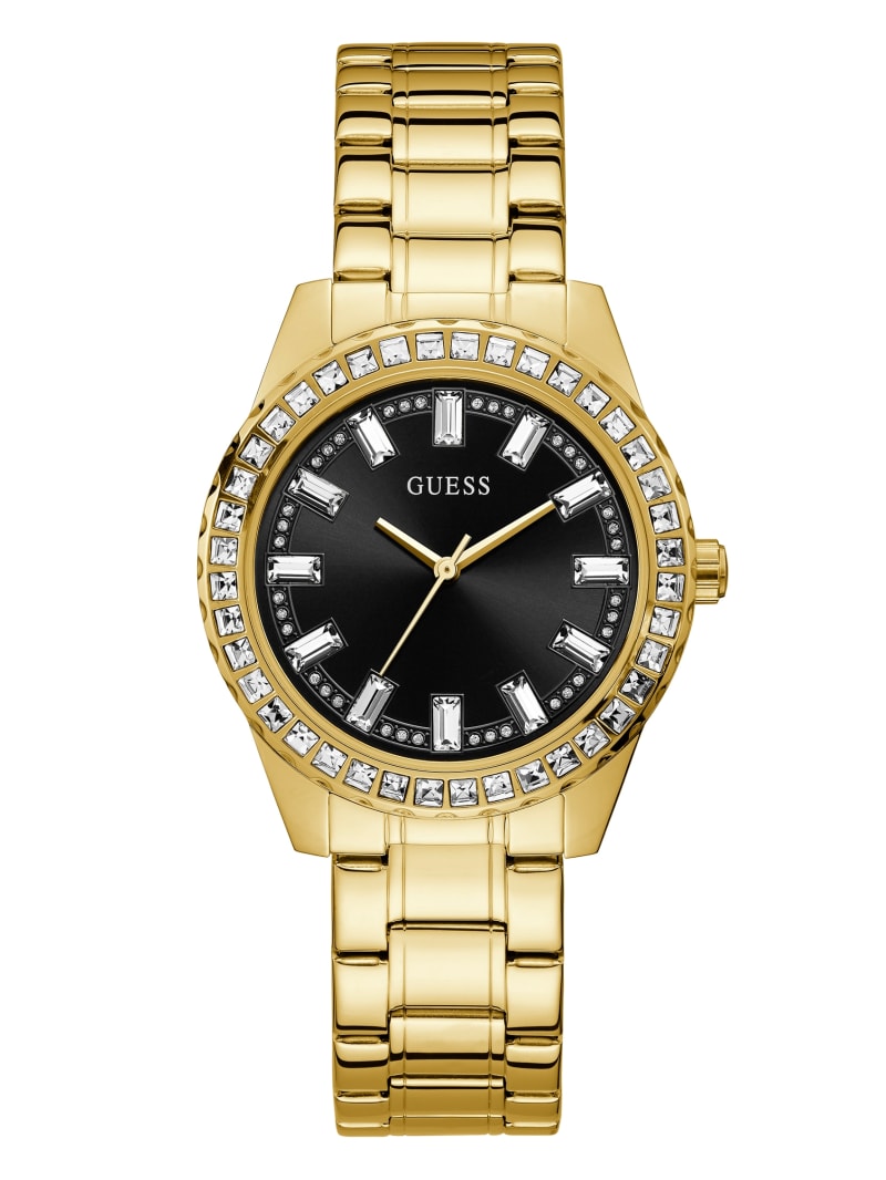 Black And Gold-Tone Analog Watch