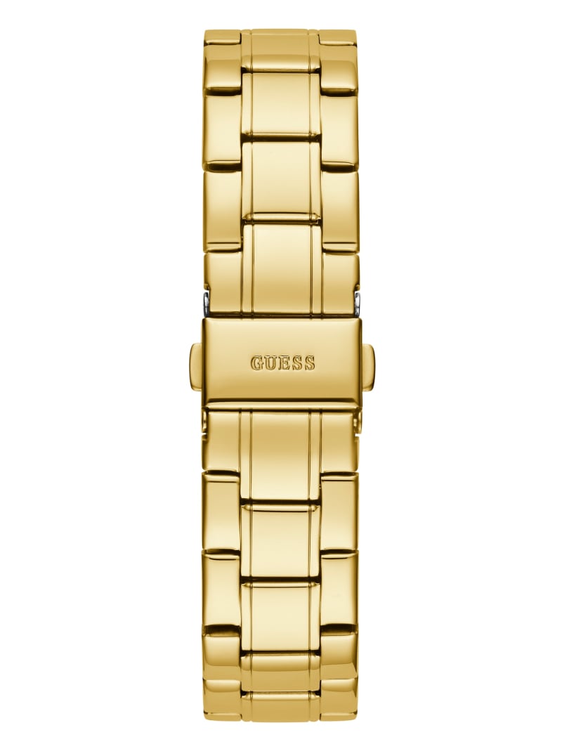 Guess Black And Gold-Tone Analog Watch. 3
