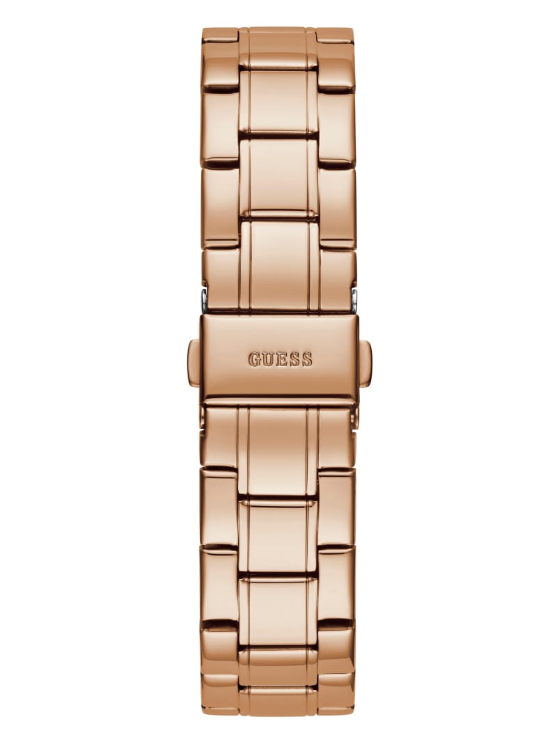 Guess Crystal Rose Gold-Tone Analog Watch. 1