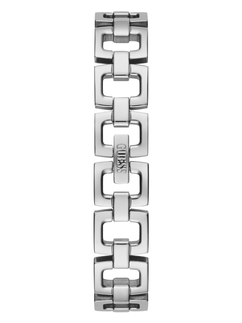 Guess Silver-Tone Logo Bangle Watch. 3