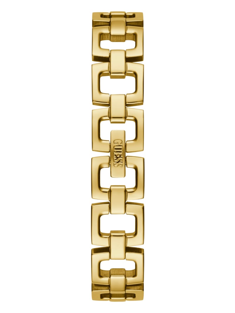 Guess Gold-Tone Logo Bangle Watch. 1