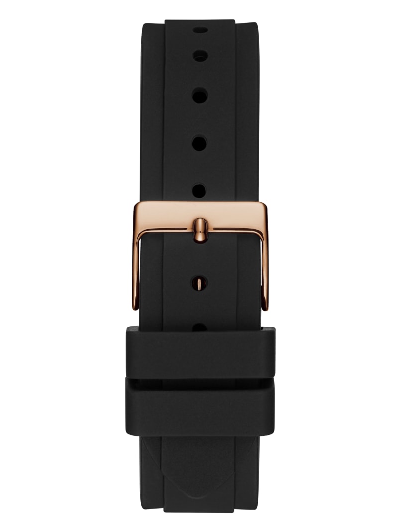 Guess Rose Gold-Tone and Black Multifunction Watch. 1