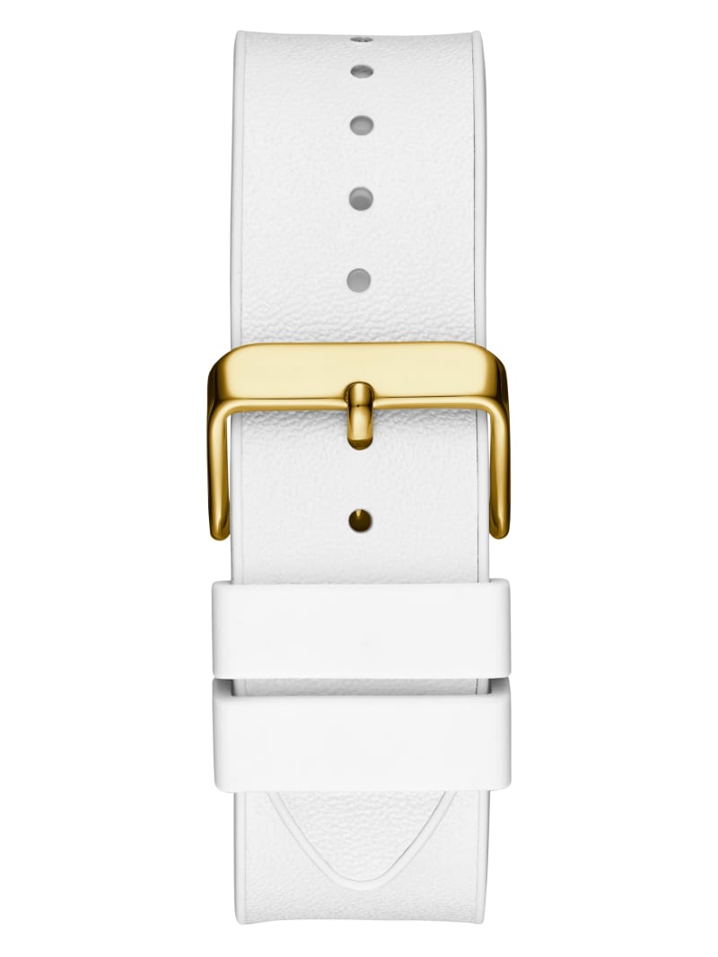 White and gold guess clearance watch