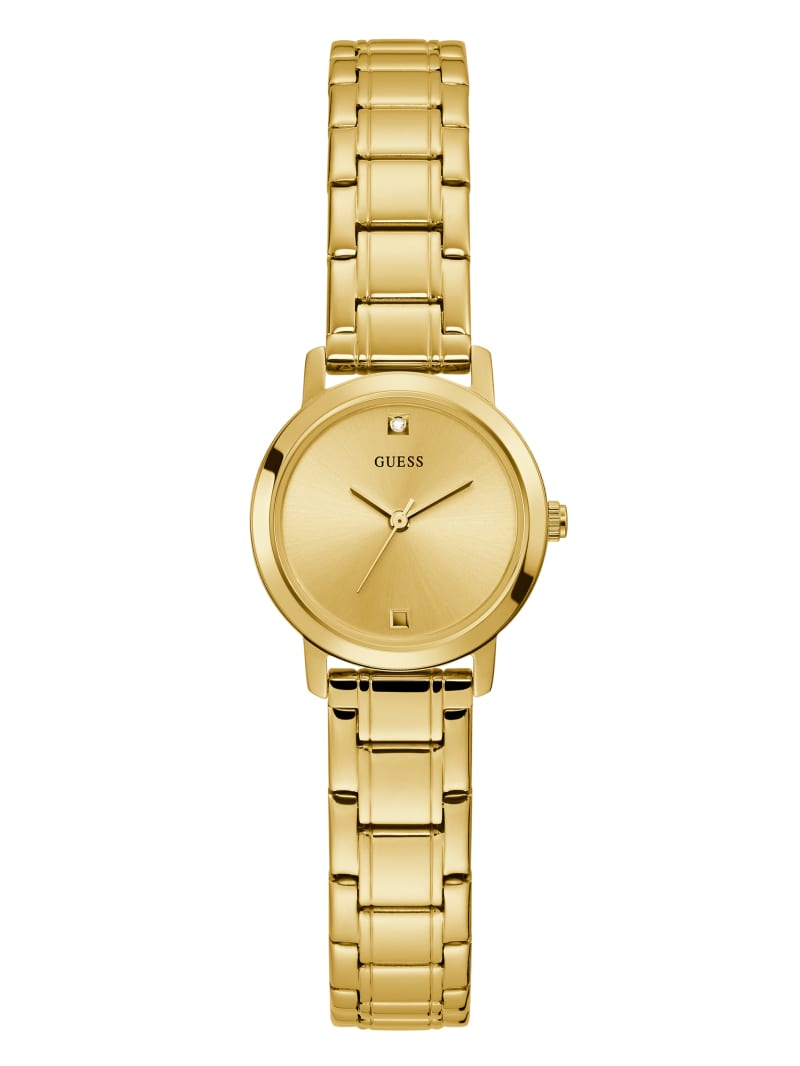 Gold-Tone Diamond Analog Watch