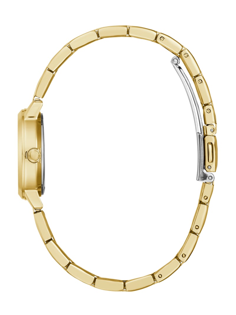Gold-Tone Diamond Analog Watch
