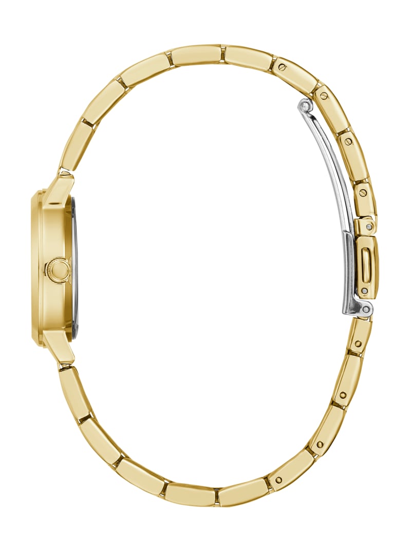 Gold Tone Diamond Analog Watch GUESS Canada