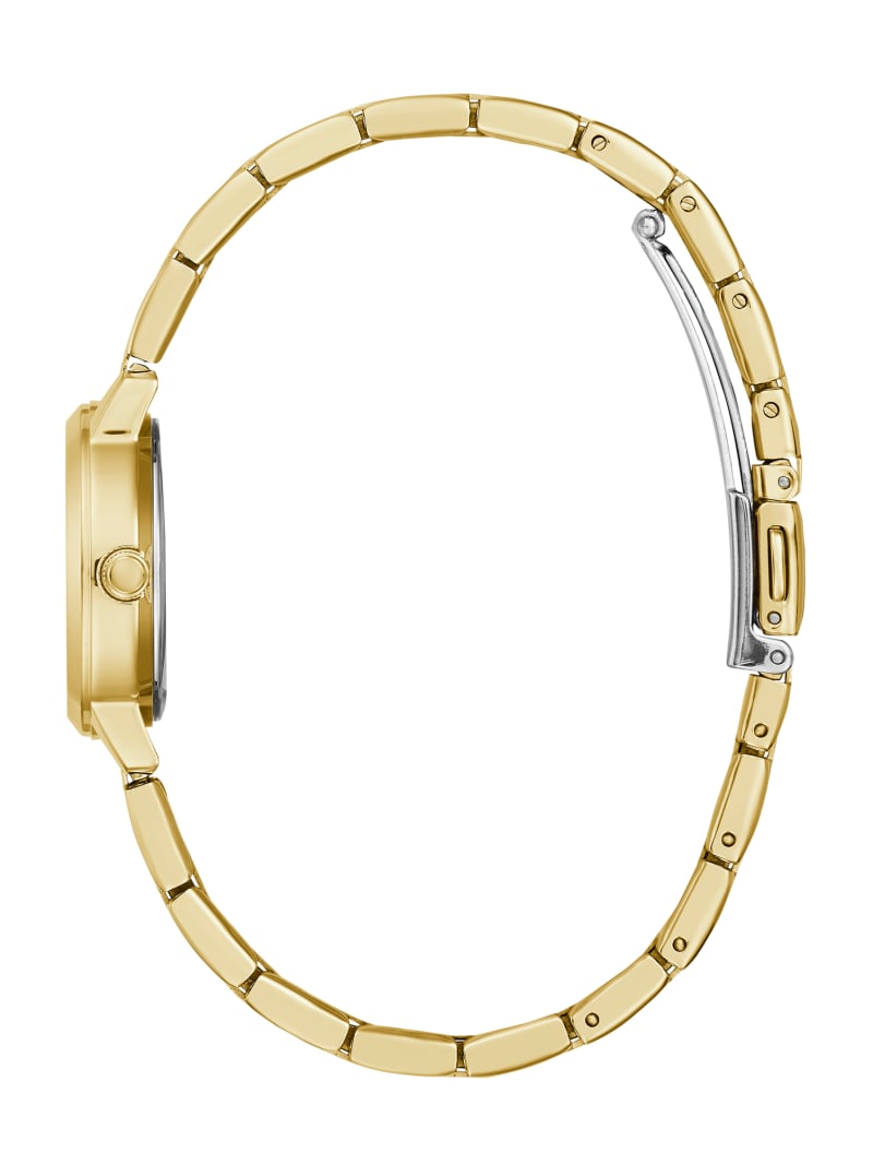 Guess Gold-Tone Diamond Analog Watch. 3