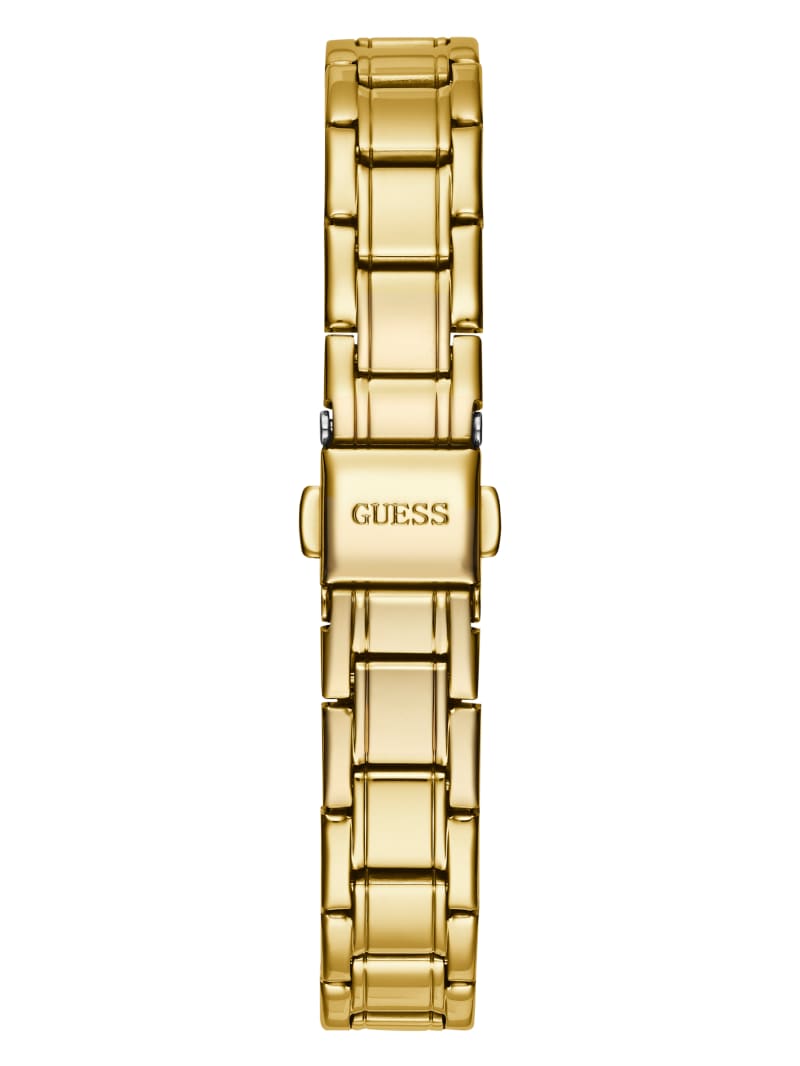 Guess Gold-Tone Diamond Analog Watch. 4