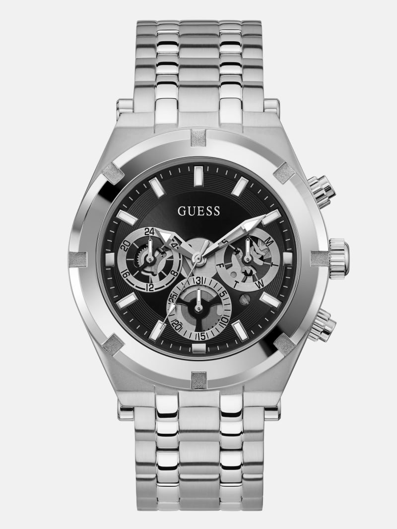 Silver-Tone Multifunction Watch